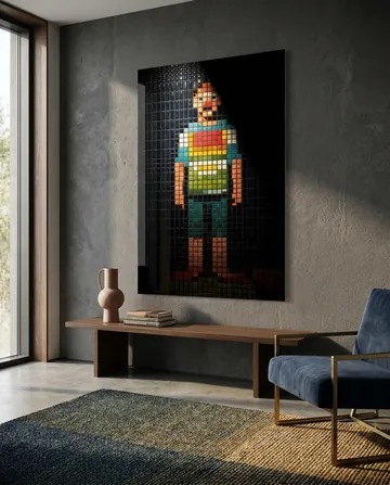 7 — Sixteen Colours, shown in a room