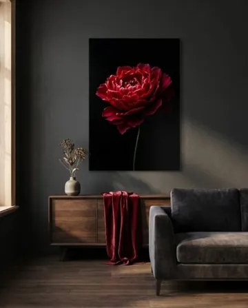 Crimson Peony, open edition on acrylic glass